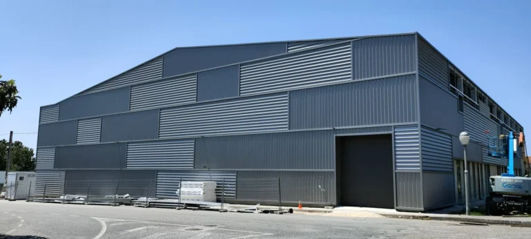 Pabellón polideportivo de Baltar-Portonovo, en Sanxenxo, tras la reforma